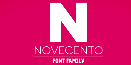 Novecento Font Family Download