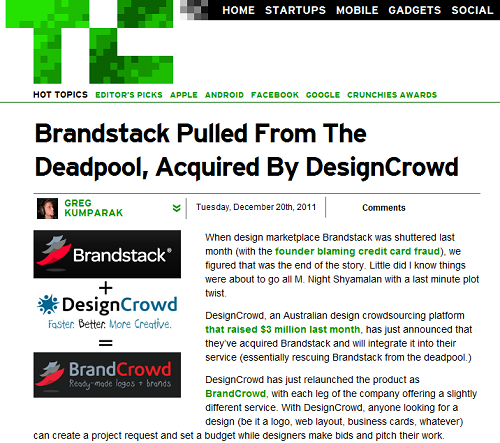 Techcrunch Brandstack
