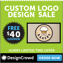 Custom Logo Design on SALE at DesignCrowd. Get started today with a Free $40 Coupon