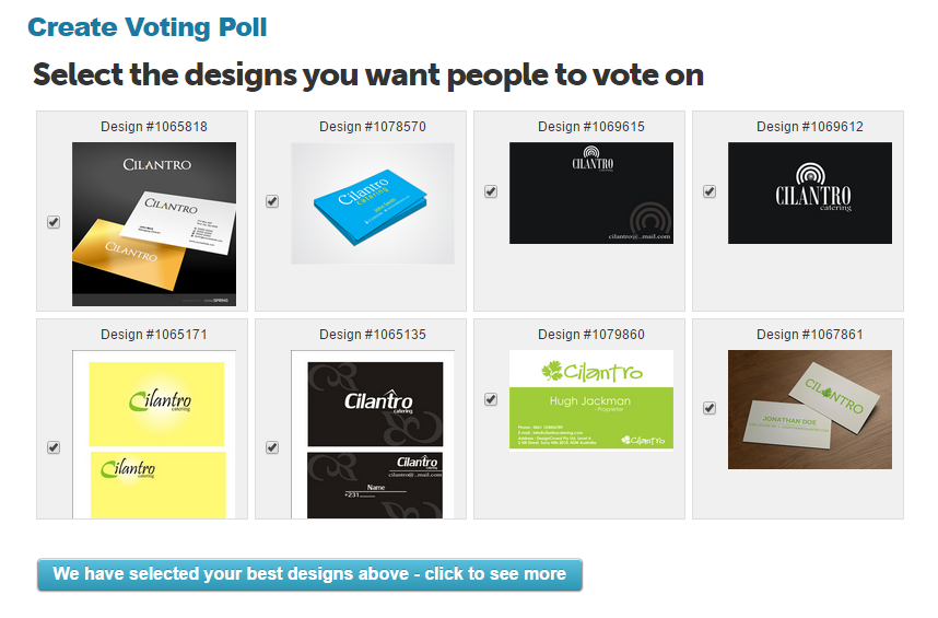 How do I create and use the Voting Poll? | DesignCrowd